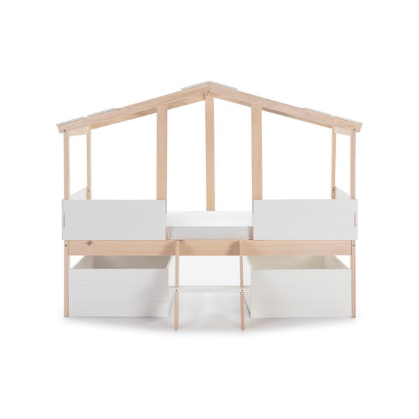 Bílé šuplíky pod dětskou postel 2 ks Parma – Marckeric
