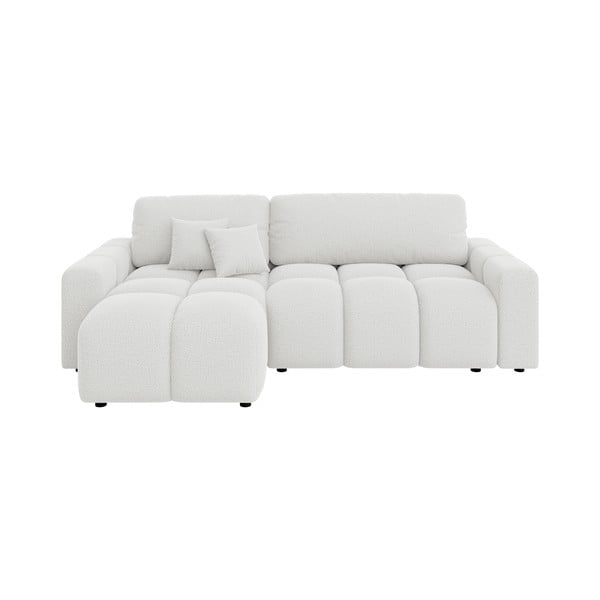 Bílá rozkládací rohová pohovka (variabilní) Luki – Ropez