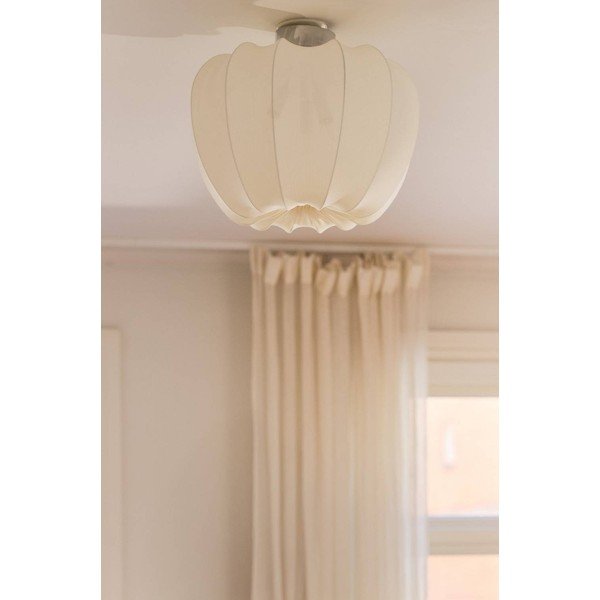 Krémové látkové stropní svítidlo ø 50 cm Pion – Jotex-image-2