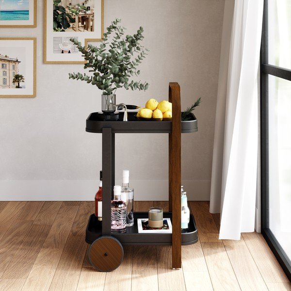 Servírovací stolek na kolečkách 44x53 cm Bellwood – Umbra-image-4