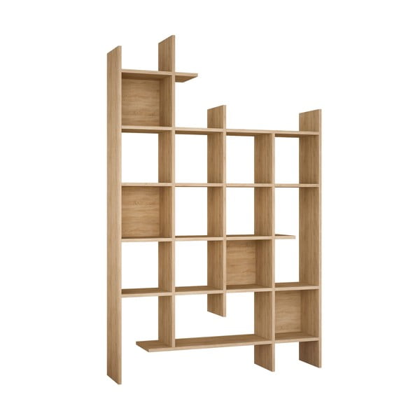 Knihovna v dekoru dubu v přírodní barvě 122x188 cm Manco – Kalune Design