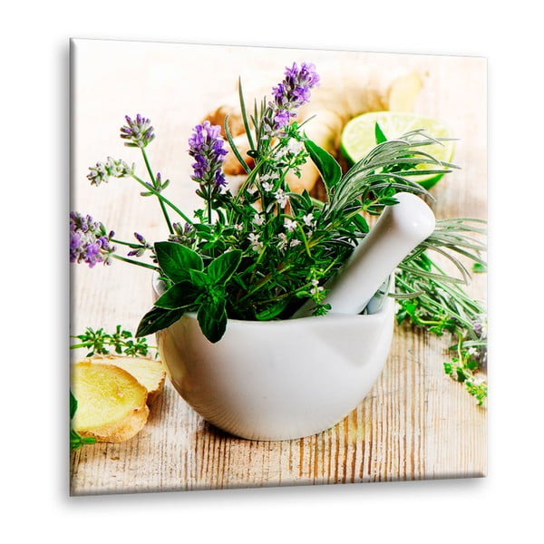 Obraz Styler Glasspik Kitchen Ginger, 30 x 30 cm-image-1