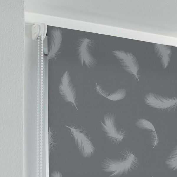 Šedá textilní roleta 60x90 cm Envolea – douceur d'intérieur-image-1