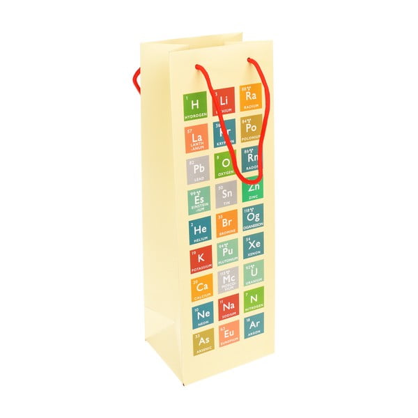 Dárková taška  na víno 12x36 cm Periodic Table – Rex London