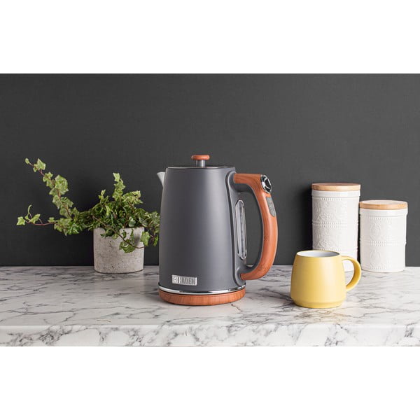 Tmavě šedá rychlovarná konvice 1,7 l Dorchester – Haden-image-1