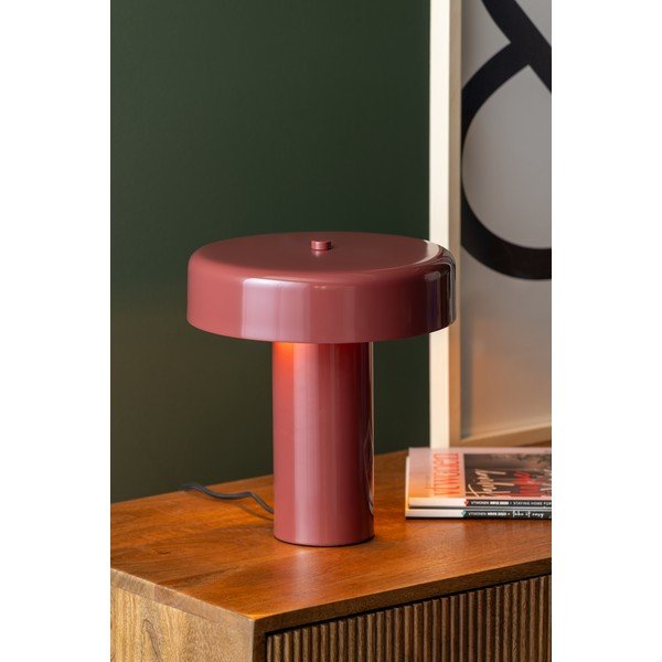 Vínová kovová stolní lampa (výška 26 cm) Riqueza Palo – Leitmotiv-image-1