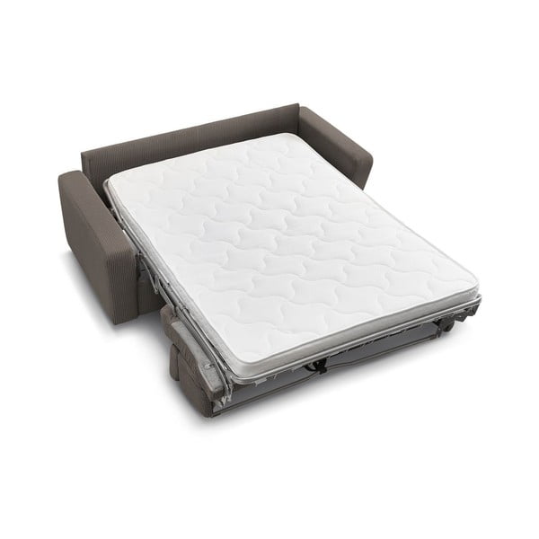 Šedohnědá manšestrová rozkládací pohovka 195 cm Monaco – Bobochic Paris-image-4