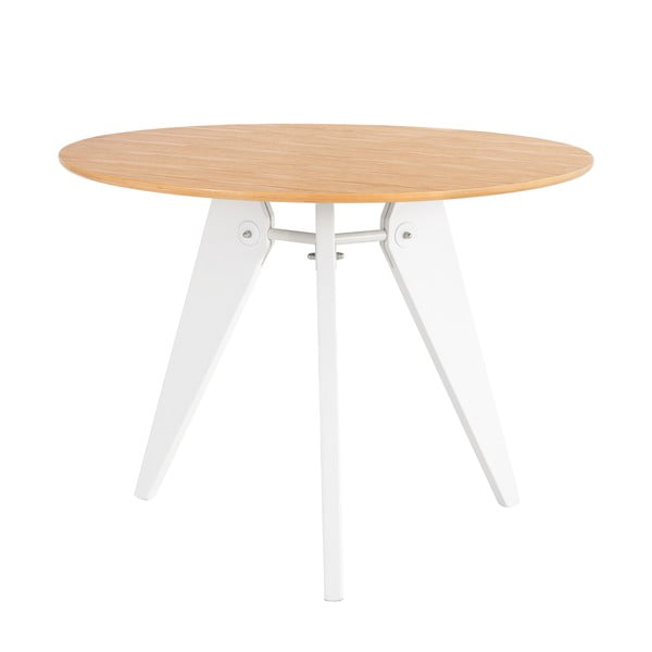 Bílý jídelní stůl sømcasa Renna, ⌀ 100 cm