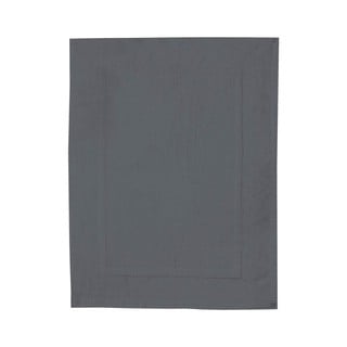 Antracitově šedá bavlněná koupelnová předložka Wenko, 50 x 70 cm