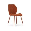 Čalouněné jídelní židle v sadě 4 ks v terakotové barvě Ansu – Marckeric
