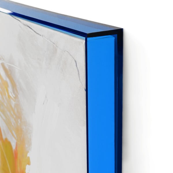 Obraz s ručně malovanými prvky 102x102 cm Confidential Blue – Malerifabrikken-image-2