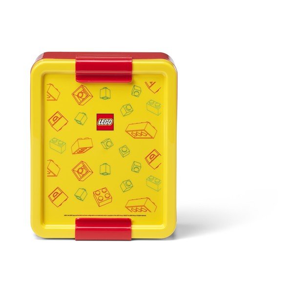 Žluté plastové dětské svačinové boxy v sadě 2 ks Brick – LEGO®-image-3