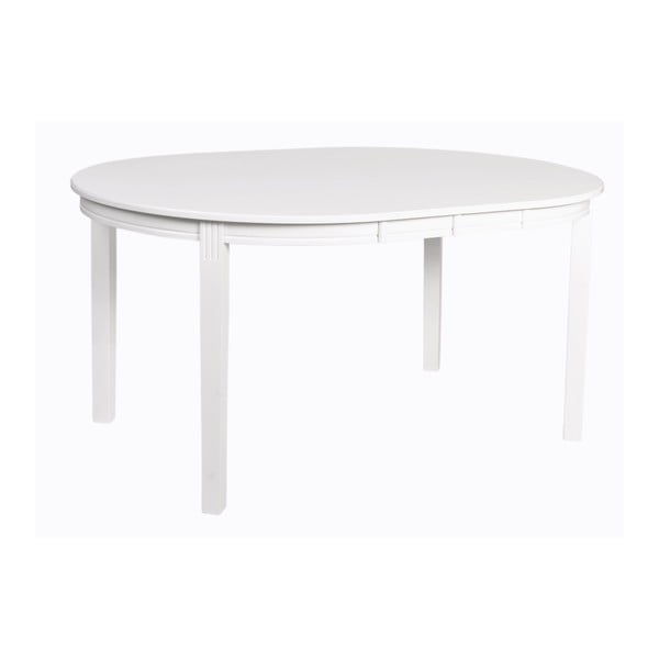 Bílý rozkládací jídelní stůl Rowico Wittskar, 150 x 107 cm