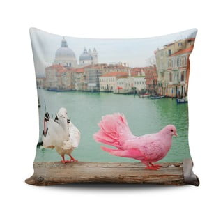 Polštář s příměsí bavlny Cushion Love Herisso, 45 x 45 cm