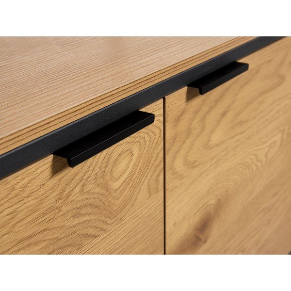 Knihovna v dekoru dubu v přírodní barvě 90x190x40 cm Cesura – Unique Furniture-image-3