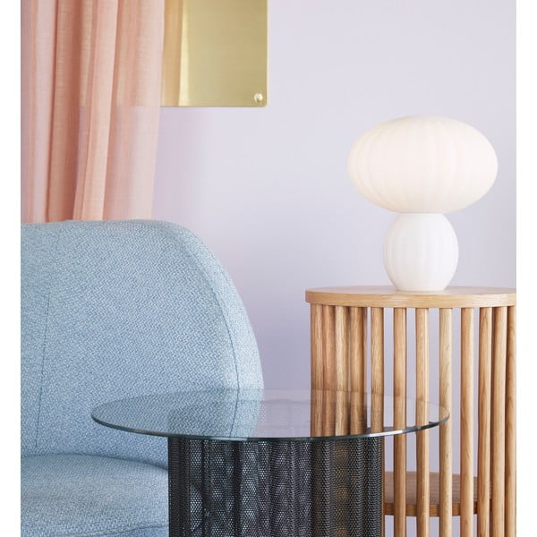 Konzolový stolek z dubového dřeva Hübsch Folk, ø 35 cm-image-2