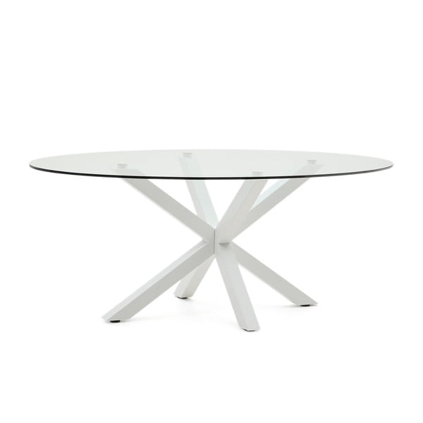 Jídelní stůl se skleněnou deskou 100x200 cm Argo – Kave Home