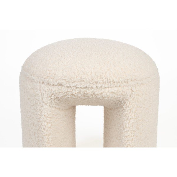 Krémová čalouněná stolička Noxx – White Label-image-3