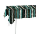 Černý ubrus Mike & Co. NEW YORK Jungle Stripes, 300 x 140 cm