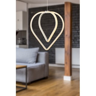 Bílé kovové LED závěsné svítidlo ø 33 cm Pars – Squid Lighting