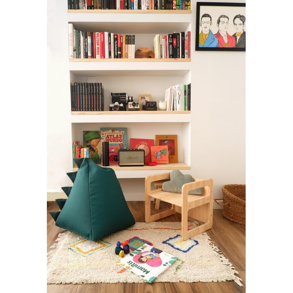 Zelený dětský sedací vak Dinosaur – Little Nice Things-image-1