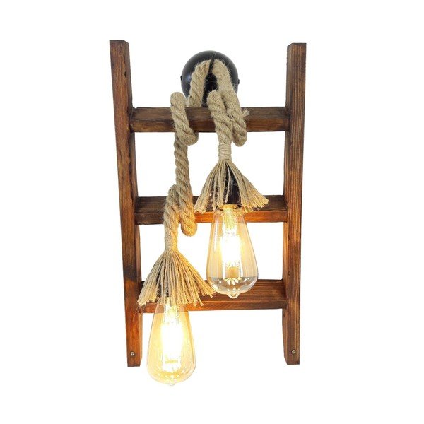 Dřevěné nástěnné svítidlo Merdiven-image-2