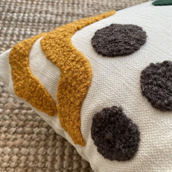 Povlak na polštář s příměsí lnu Joynodes Lotus, 43 x 43 cm-image-3