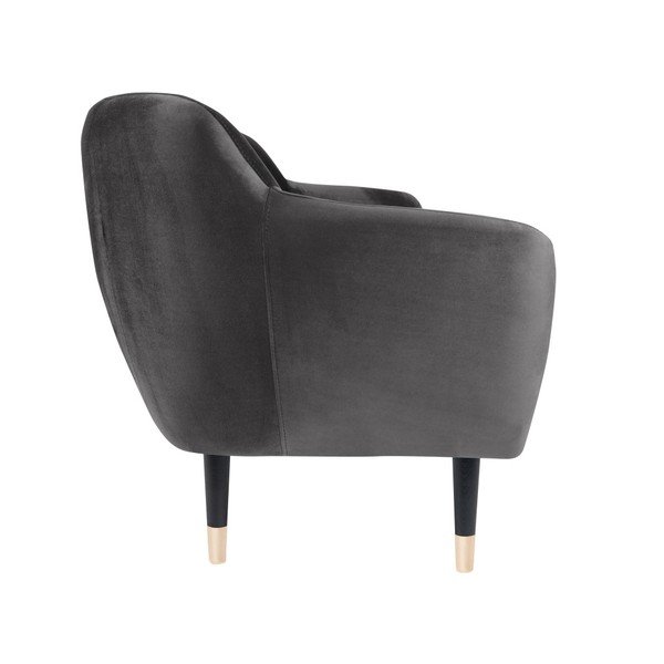Šedá pohovka s černými nohami Mazzini Sofas Benito, 158 cm-image-3