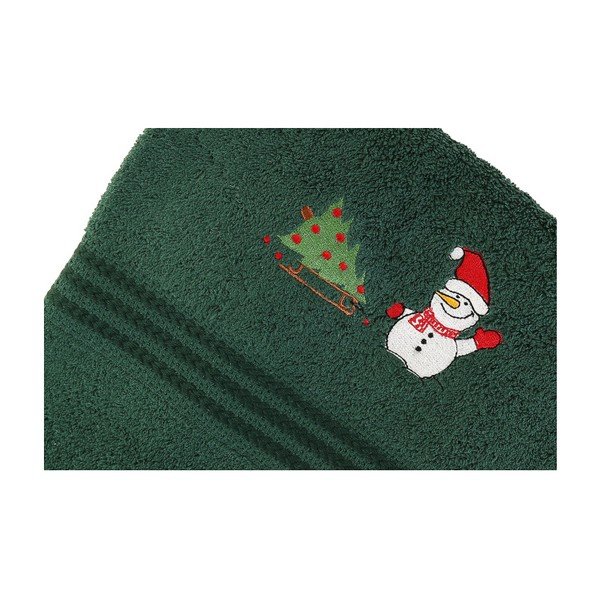 Sada 2 ručníků Corap Green Snowman, 50 x 90 cm-image-3