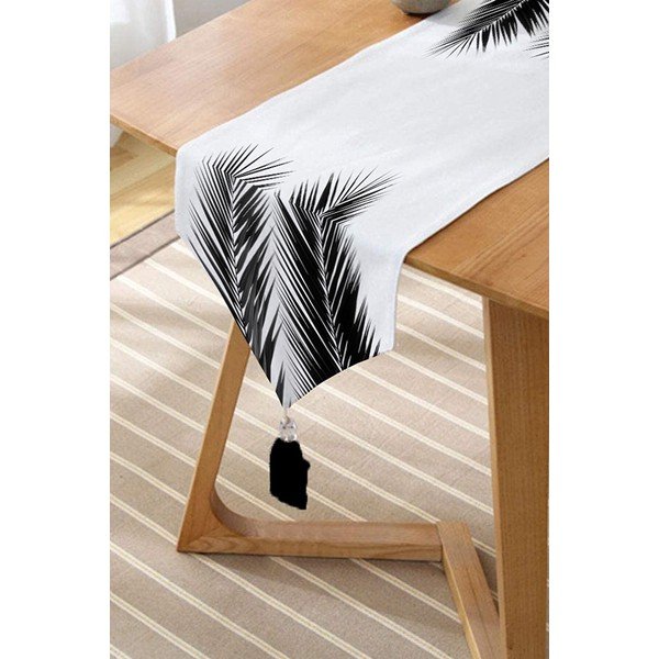 Běhoun na stůl 45x140 cm Black Tree – Minimalist Cushion Covers-image-1