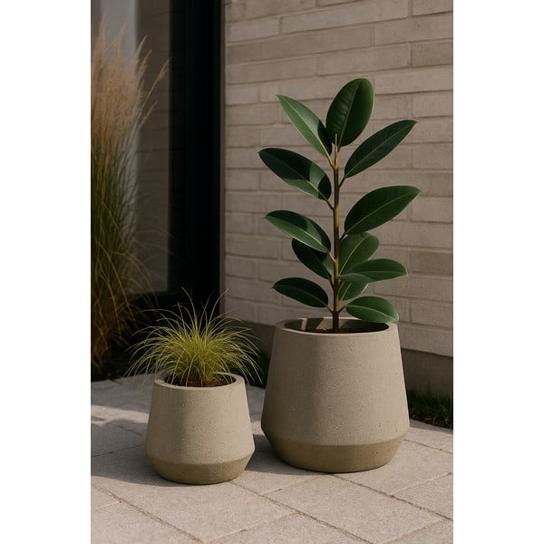 Sada dvou květináčů Bonami Selection Concrete-image-1
