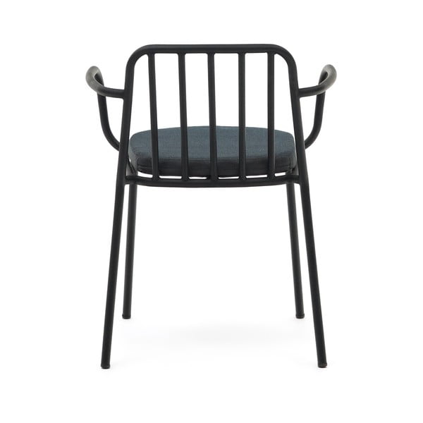 Černá kovová zahradní židle Bramant – Kave Home-image-4