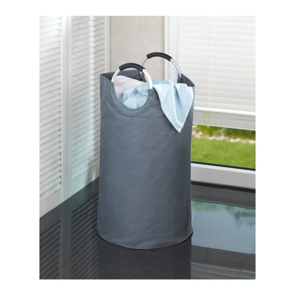 Šedý textilní odpadkový koš na tříděný odpad 69 l Jumbo – Wenko-image-1