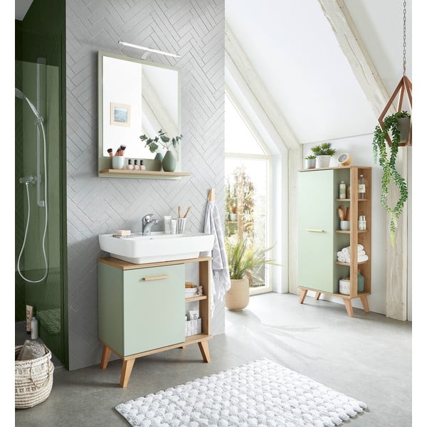 Nástěnné zrcadlo s poličkou  60x75 cm Set 963 - Pelipal-image-4