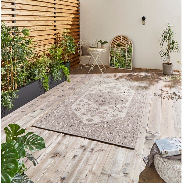 Béžový venkovní koberec 290x200 cm Miami - Think Rugs-image-1