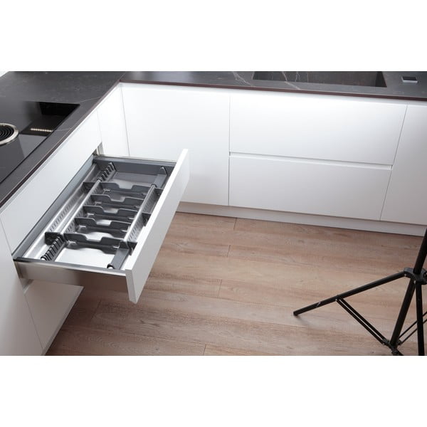 Šedý příborník do zásuvky 83 x 46 cm Flexo – Elletipi-image-3