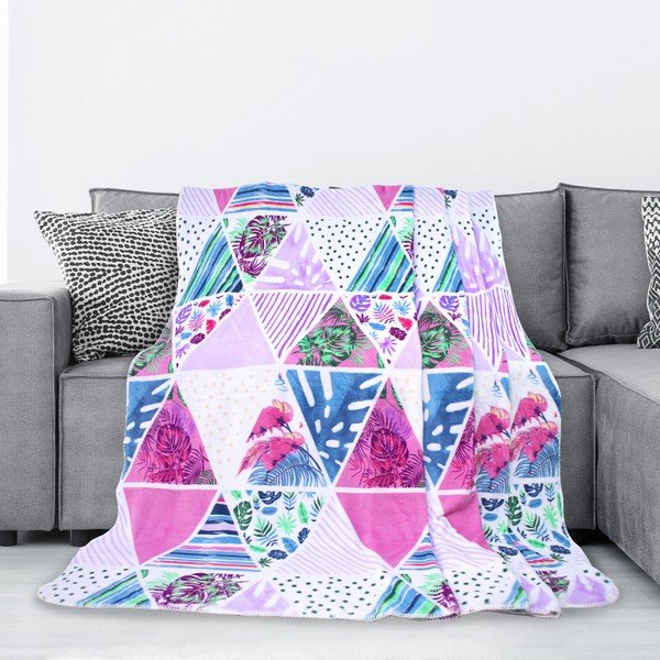 Deka z mikrovlákna AmeliaHome Kaleidoscope, 220 x 240 cm-image-1