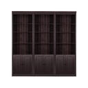 Hnědá knihovna z borovicového dřeva 222x223 cm Anita – Støraa