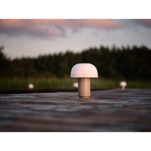 Šedá hliníková LED stmívatelná stolní lampa (výška 22 cm) Harvest – Zone-image-4