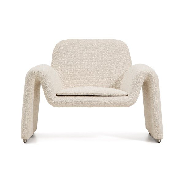 Béžové žinylkové křeslo Melvia – Kave Home-image-2