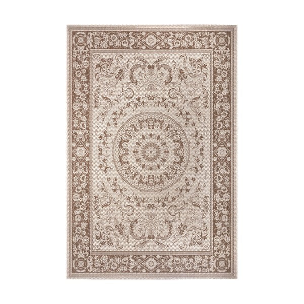 Hnědo-béžový venkovní koberec Ragami Prague, 120 x 170 cm