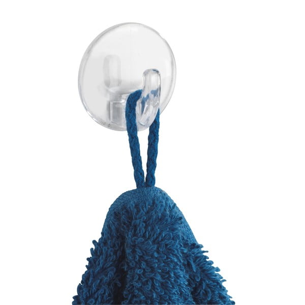 Sada 3 průhledných samodržících háčků Wenko Round-image-3