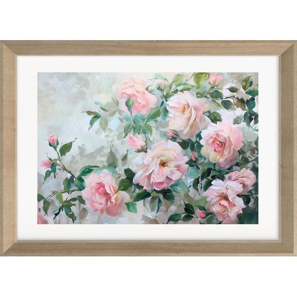 Tištěný obraz s rámem 75x56 cm Blooming Roses – Styler