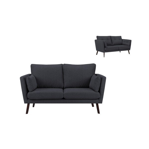 Tmavě šedá 2místná pohovka Mazzini Sofas Elena-image-1