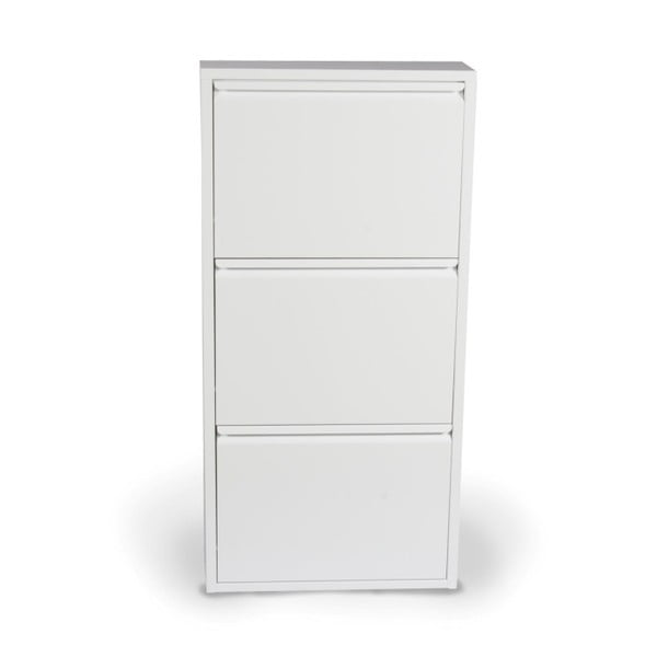 Bílý botník se 3 vyklápěcími policemi Evergreen House Alias-image-4