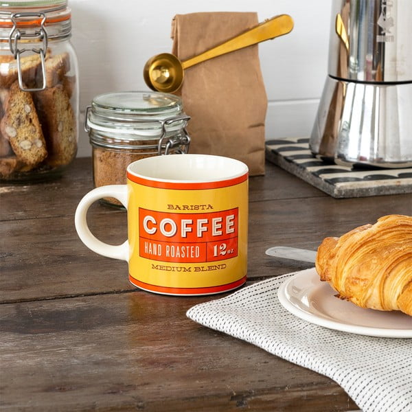 Červený/krémový keramický hrnek 350 ml Barista – Rex London-image-1