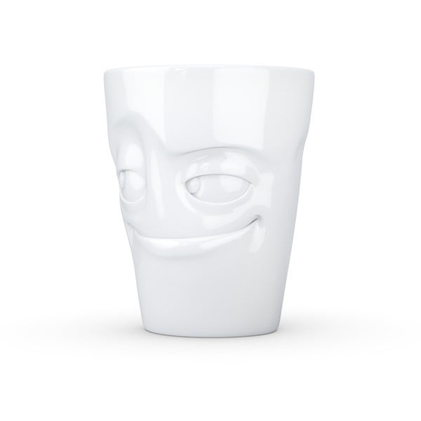 Bílý šibalský porcelánový hrnek s ouškem 58products-image-1