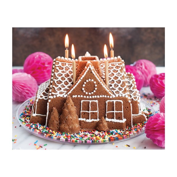 Forma na bábovku ve stříbrné barvě Nordic Ware Gingerbread House, 2,1 l-image-4