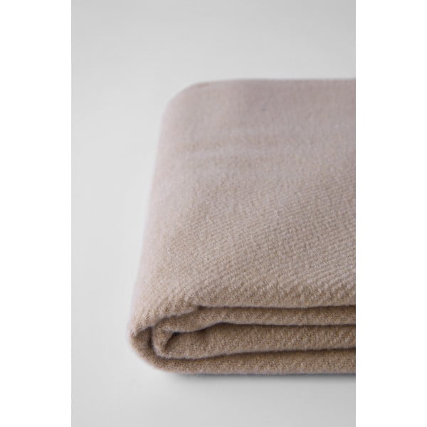 Hnědý pléd s podílem bavlny Euromant Basics, 140 x 180 cm-image-1