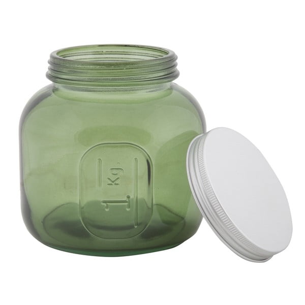 Zelená dóza z recyklovaného skla Mauro Ferretti Coperchio, ⌀ 13 cm-image-4